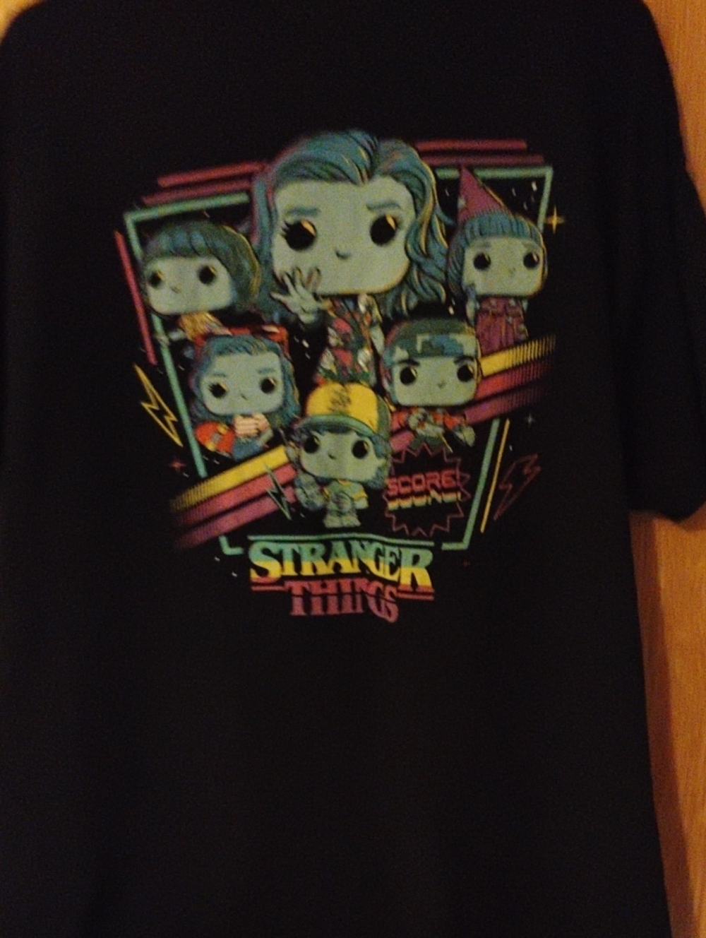 Stranger Things Kids' Short-Sleeve Black Graphic Tee